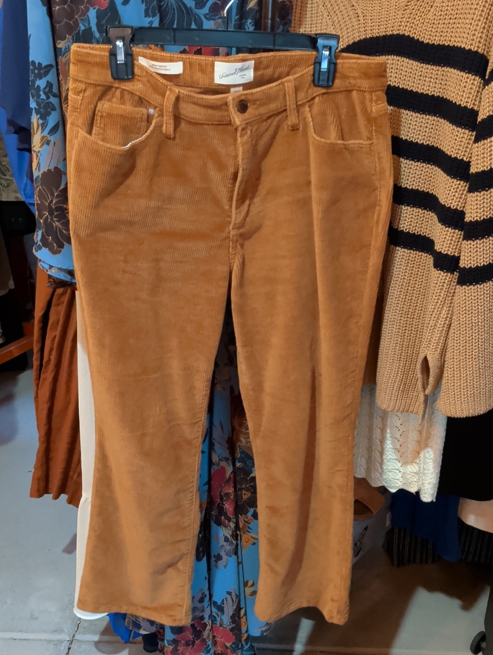 Universal Thread Women's Corduroy Wide-Leg Jeans in Camel